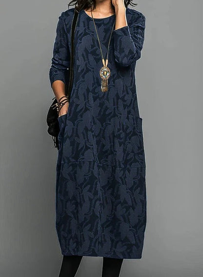 Warm Round Neck Ladies Winter Dress