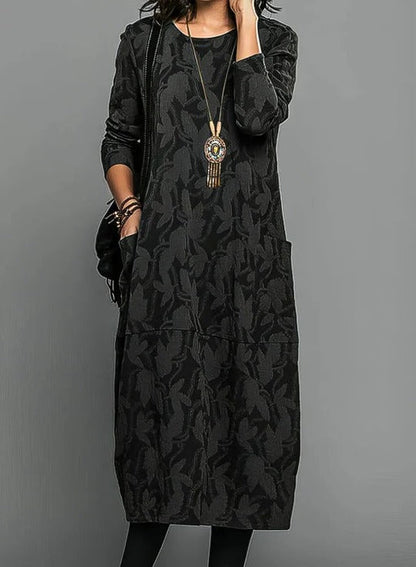 Warm Round Neck Ladies Winter Dress