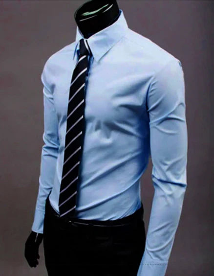 Men's Fitted Classic Dress Shirt
