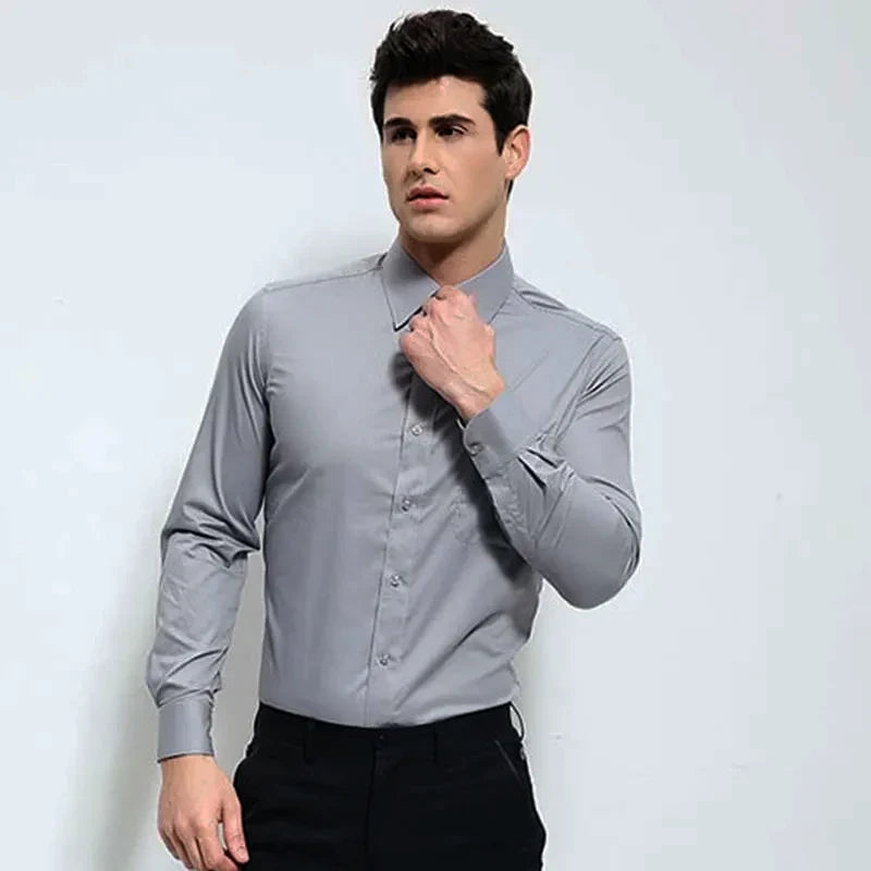 Men's Fitted Classic Dress Shirt