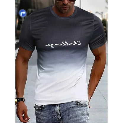 Colorful Mens Ombre Tee Shirt