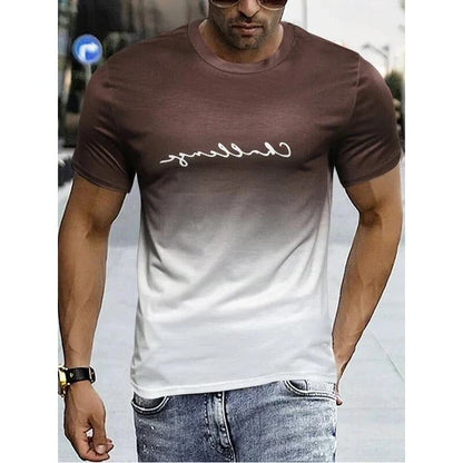 Colorful Mens Ombre Tee Shirt