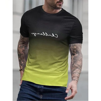 Colorful Mens Ombre Tee Shirt