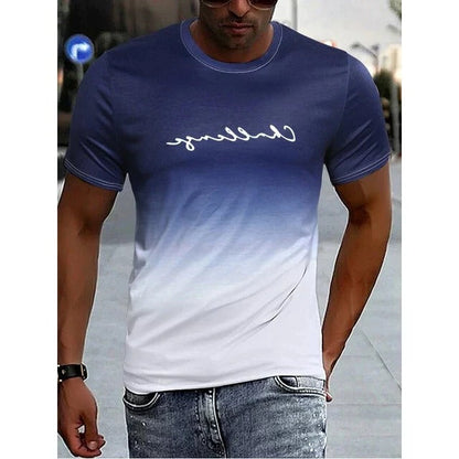 Colorful Mens Ombre Tee Shirt