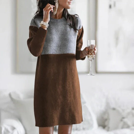 Warm Ladies Long Sleeve Dress