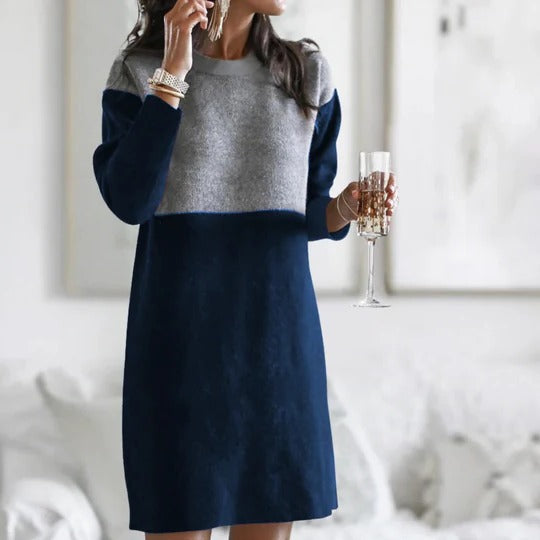 Warm Ladies Long Sleeve Dress