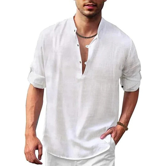Casual Mens Short Sleeve Shirt - Pexav