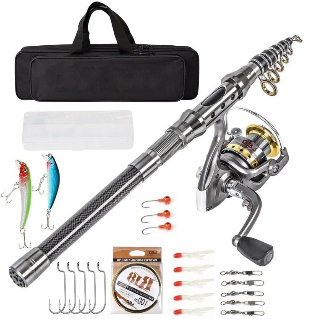 Lightweight Portable Collapsible Fishing Rod