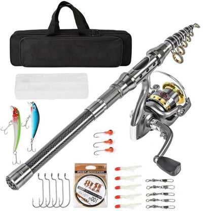 Lightweight Portable Collapsible Fishing Rod