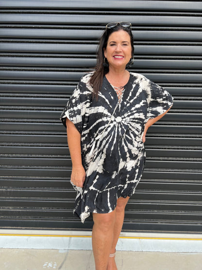 Relaxed Fit Women's Short Sleeve Maxi Dress