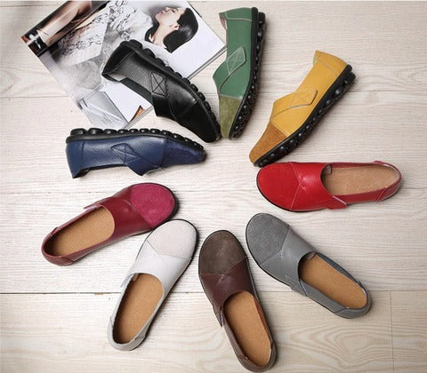 Comfortable Mens Leather Slip On Shoes