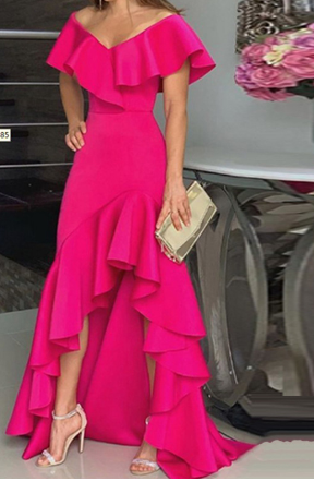 Elegant Knee Length Fashion Dress