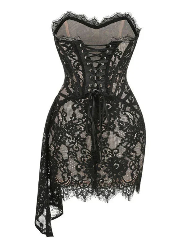 Pretty Lace Corset Party Dress