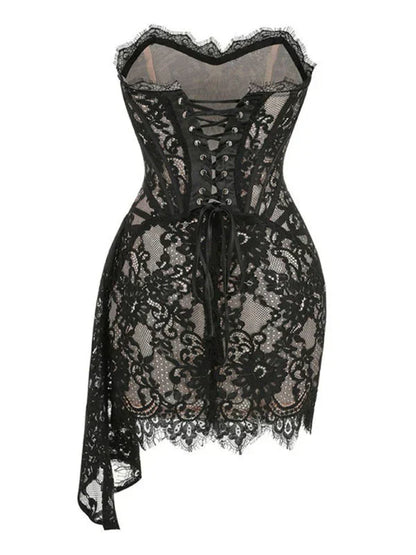 Pretty Lace Corset Party Dress