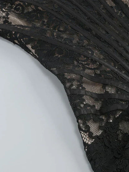 Pretty Lace Corset Party Dress