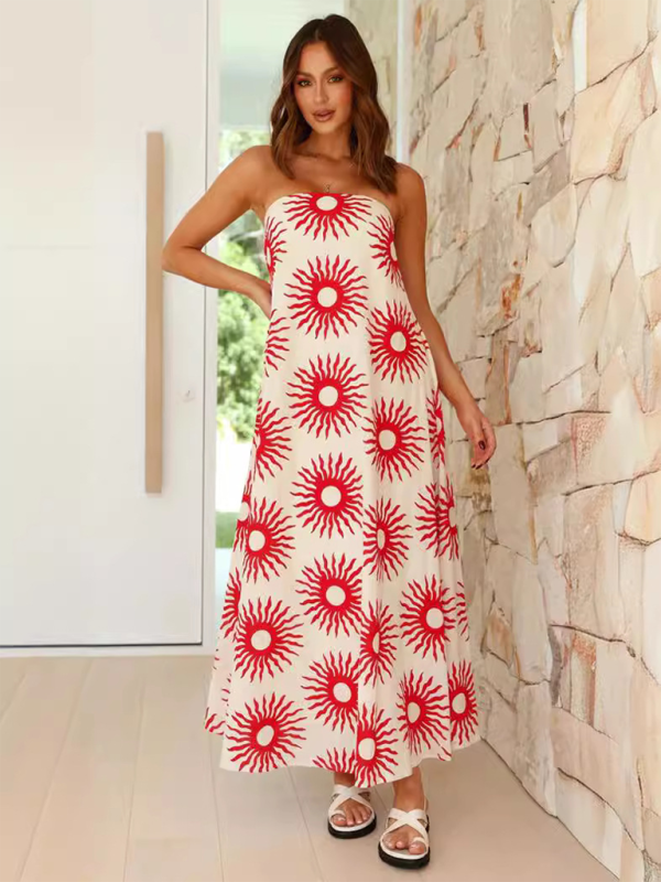Sleeveless Maxi Dress with Flowy Comfortable Design