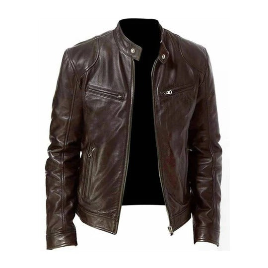 Classic Mens Leather Coat