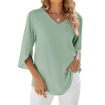 Women's Classic V Neck Shirt
