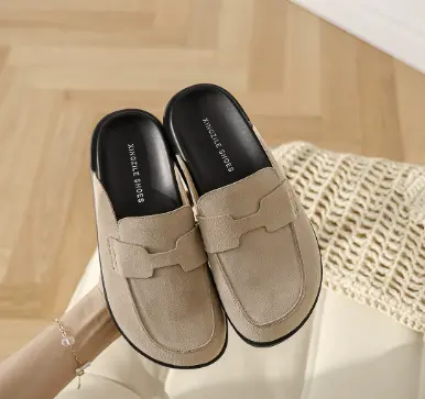 Soft Leather Slip On Clogs for Women - Nocini
