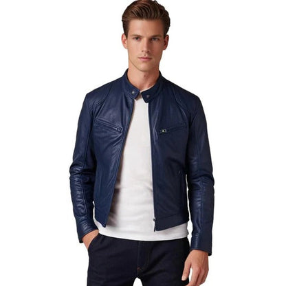 Classic Mens Leather Coat