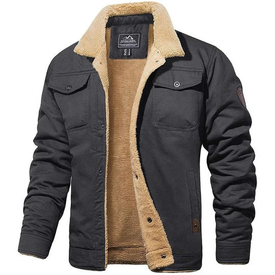 Classic Mens Leather Flight Jacket