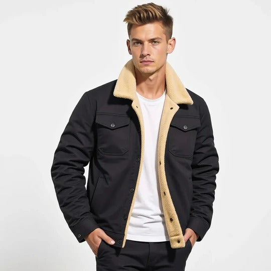 Classic Mens Leather Flight Jacket