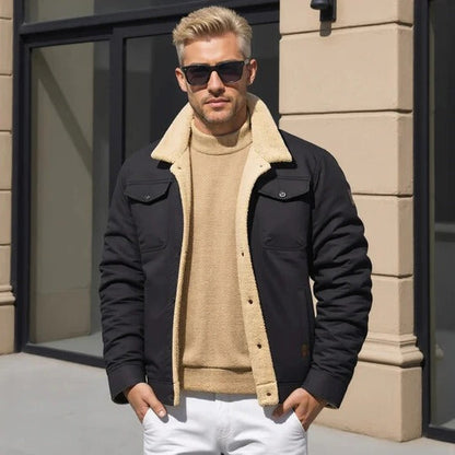 Classic Mens Leather Flight Jacket