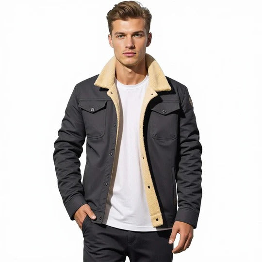 Classic Mens Leather Flight Jacket