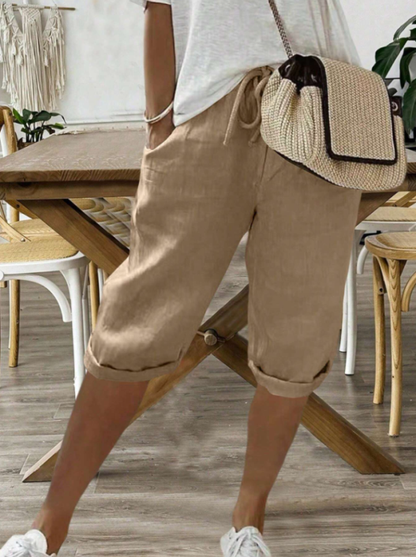 Ladies Elastic Waist Shorts - Nocini