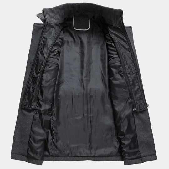 Warm Men's Double Layer Parka Coat