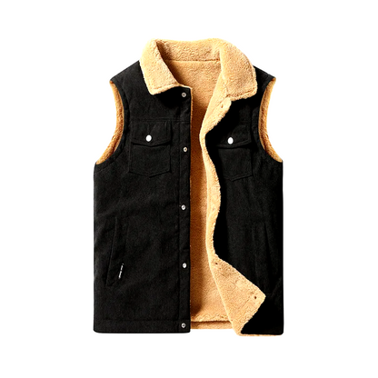 Rugged Corduroy Waistcoat | Classic Snap Vest