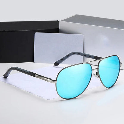Polarized Metal Aviator Sunglasses