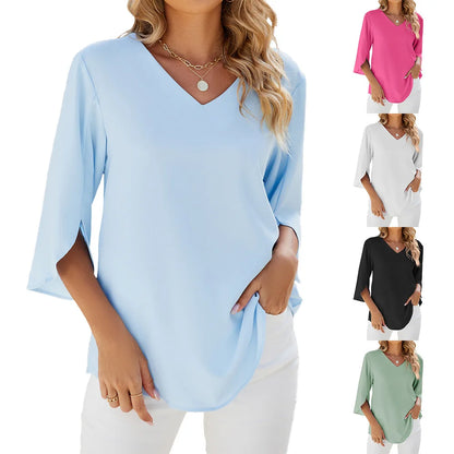 Women's Classic V Neck Shirt