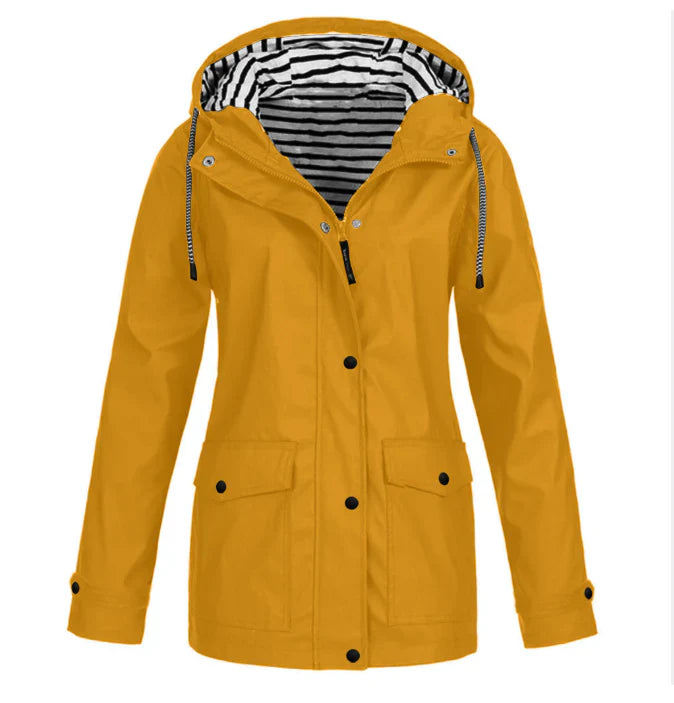 Ladies Waterproof Parka Rain Jacket