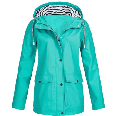 Ladies Waterproof Parka Rain Jacket