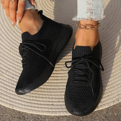 Women's Running Shoes - Flexible Fit - Airy Lightweight Sneakers