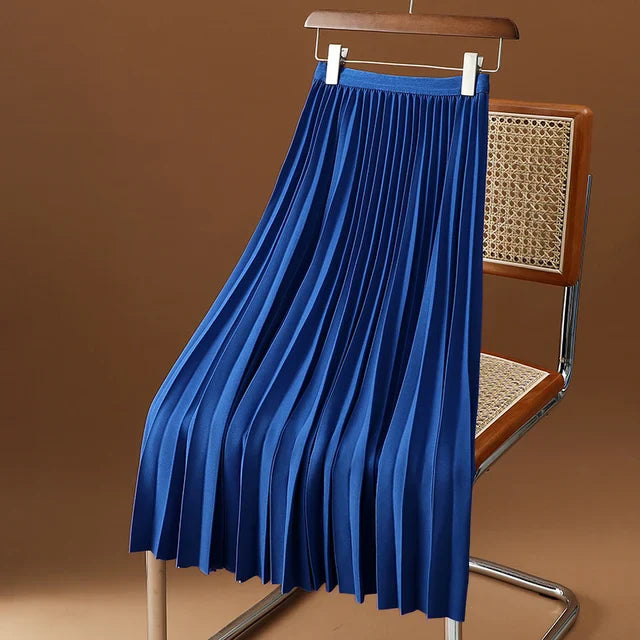 Flared Comfortable Waist Midi Skirt for Women