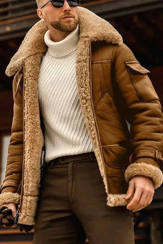 Classic Tan Leather Jacket