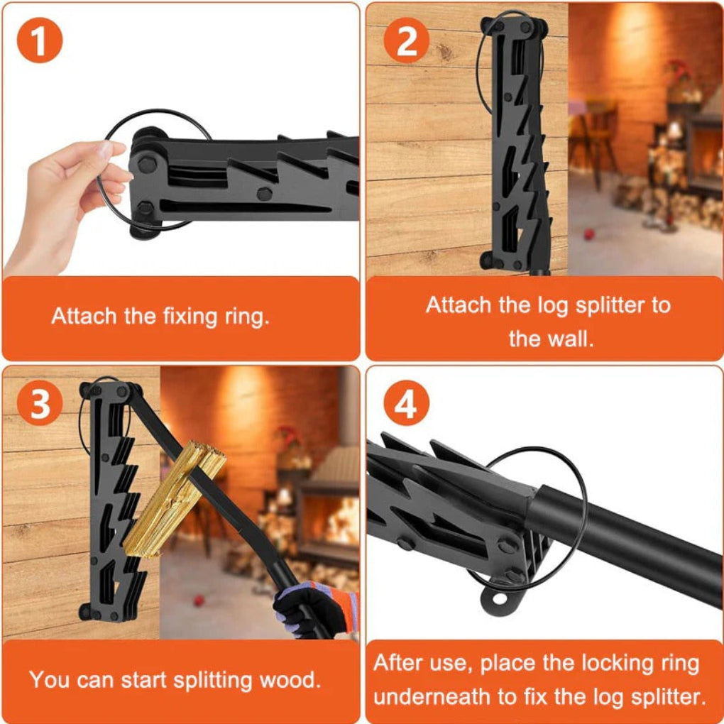 Easy Log Splitter for Firewood Kindling