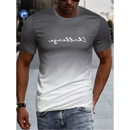 Colorful Mens Ombre Tee Shirt