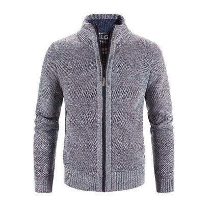 Men's Fleece Zipper Sweater - Pexav