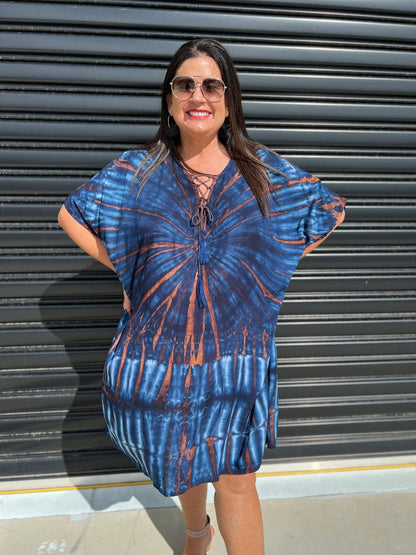 Relaxed Fit Women's Short Sleeve Maxi Dress