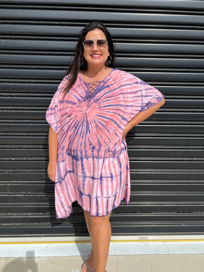 Relaxed Fit Women's Short Sleeve Maxi Dress