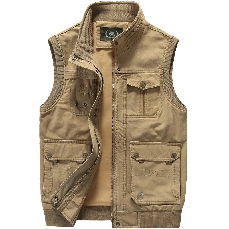 Classic Mens Multi Pocket Waistcoat - Pexav