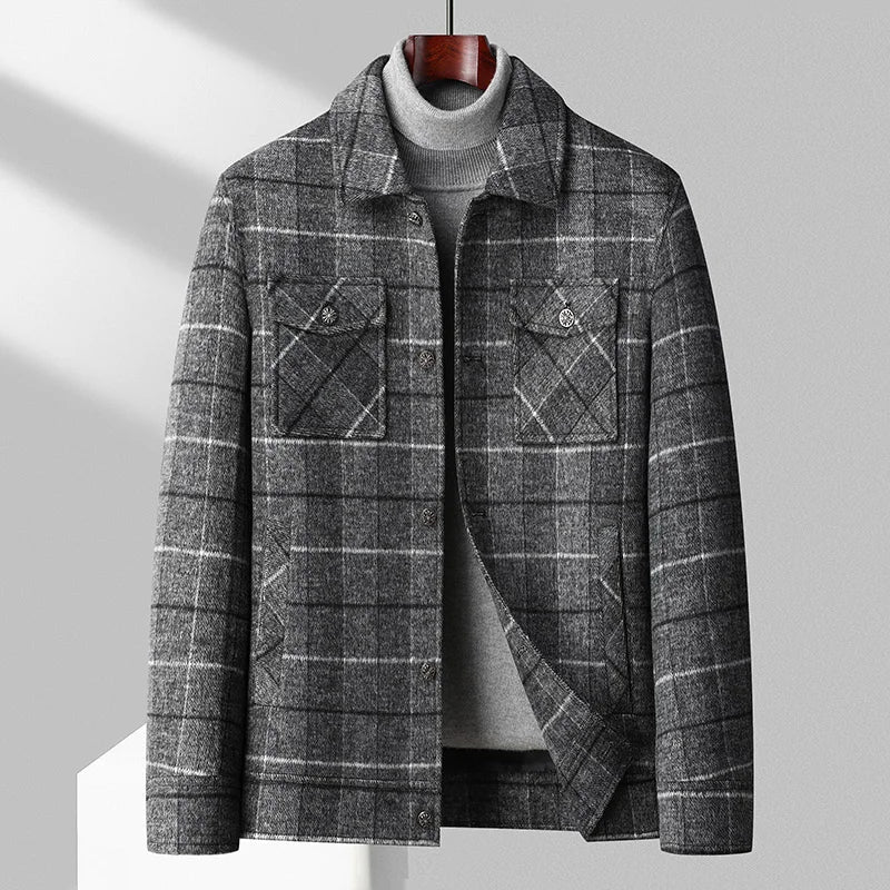 Classic Checkered Flannel Jacket - Nocini