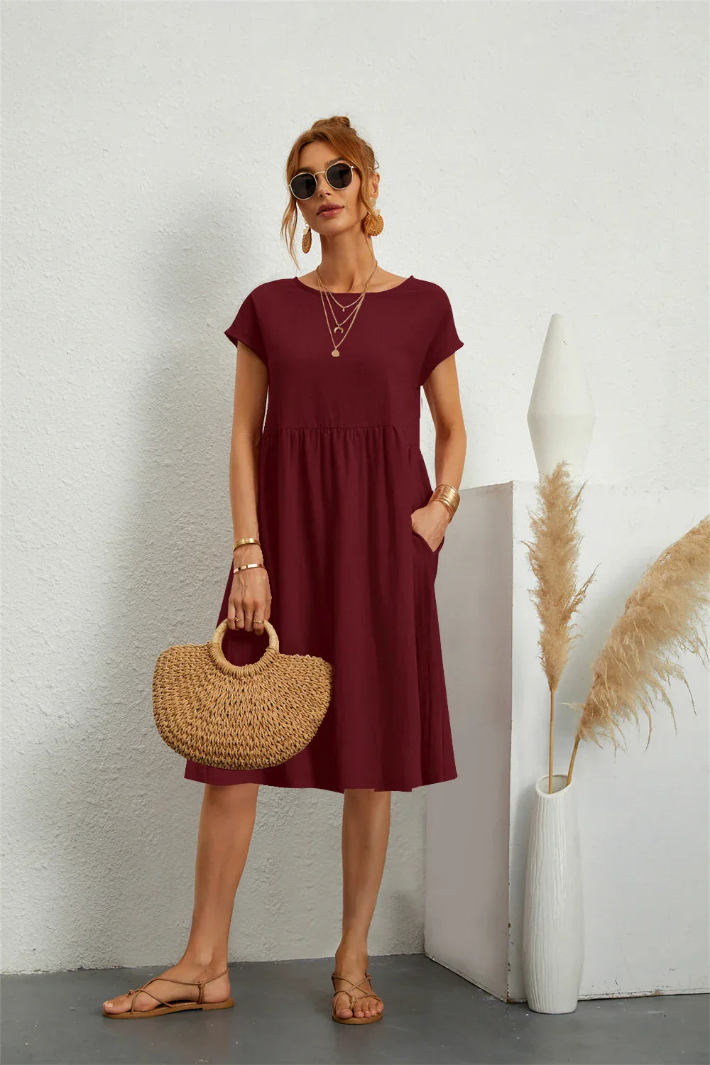 Comfy Side Pocket Sundress