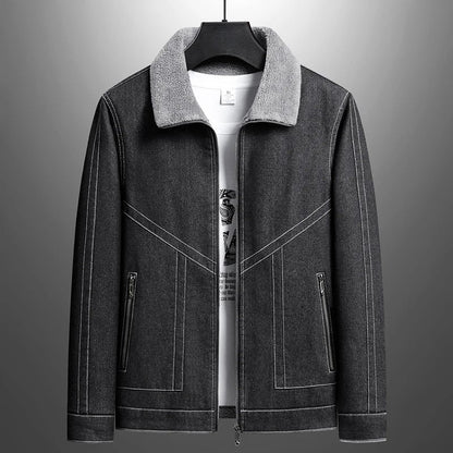 Warm Insulated Jeans Jacket