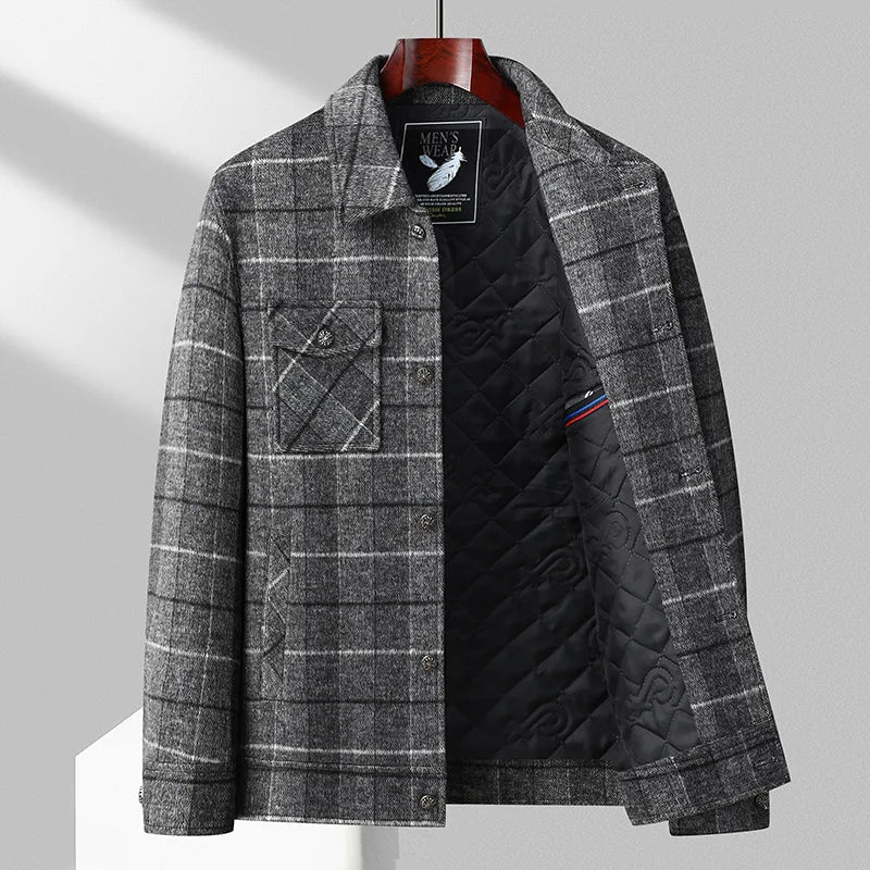 Classic Checkered Flannel Jacket