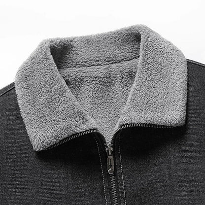 Warm Insulated Jeans Jacket