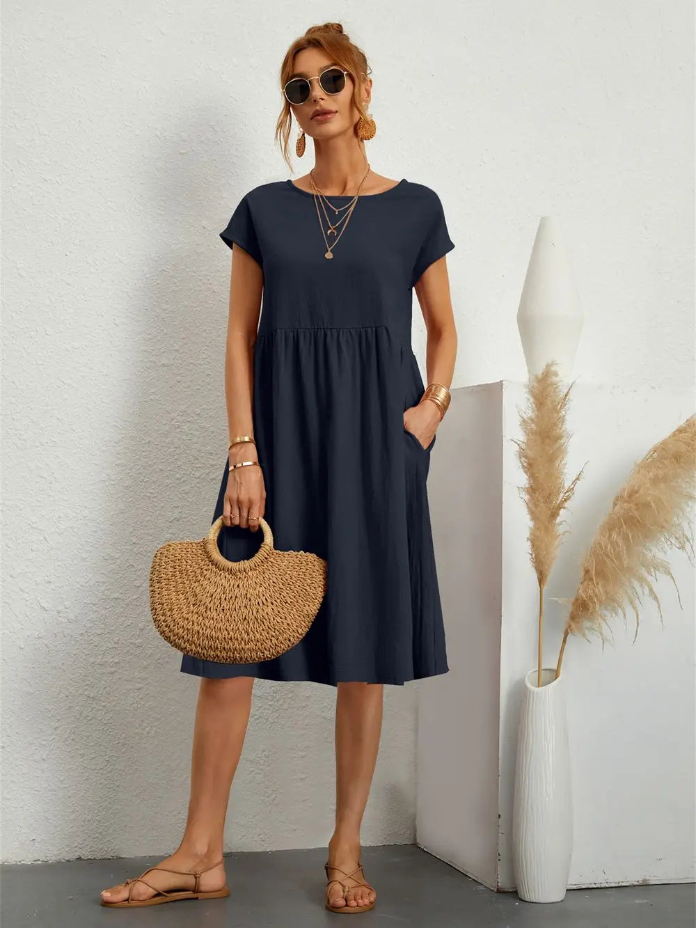 Comfy Side Pocket Sundress